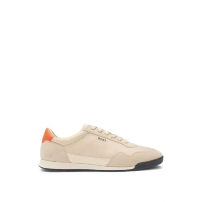 Image of BOSS Titanium Trainers, Men&#039;s, Size: 5, Beige eight Suede
