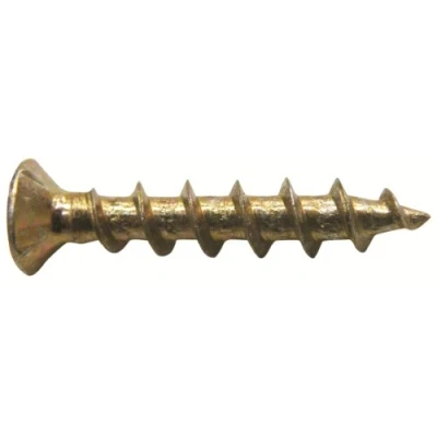 Image of TIMco 209Z BZP PVC Countersunk Ribbed Window Screw 4.8 x 25 Zinc (Box of 1000)