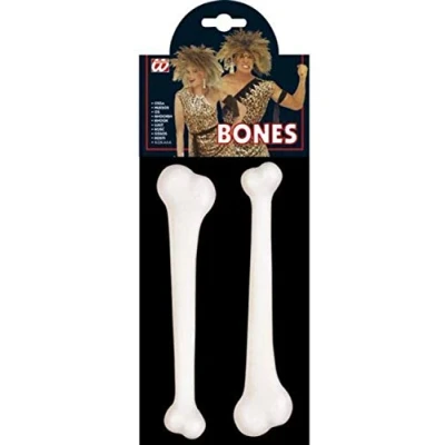 Image of Bag of 2 Bones 23cm Accessory for Prehistoric Caveman Fancy Dress