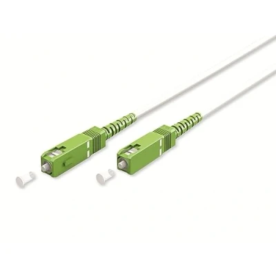 Image of goobay 59607 Fibre Optic Cable (FTTH) / Singlemode (OS2) Simplex/SC APC (8) Male to LC UPC Male/Light Wave 0.5 m