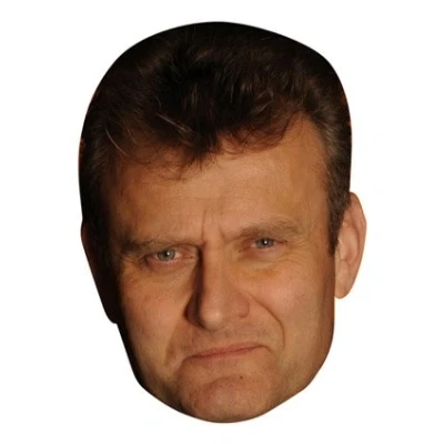 Image of FoxyPrinting Hugh Dennis Celebrity Cardboard Party Face Mask Fancy Dress