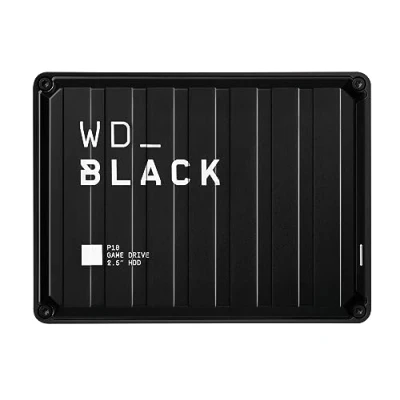 Image of WD_BLACK P10 2TB Game Drive, Portable External Hard Speeds Up to 130 MB/s, Works With Console, PC, Playstation, Xbox, Save 125 games, Black