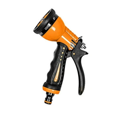 Image of 8 Pattern Multi Function Garden Hose Pipe Water Nozzle Spray Gun Soft Grip