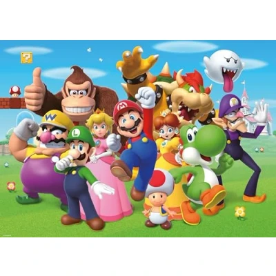 Image of Ravensburger 12000455 Super Mario 1000 pieces jigsaw Puzzle for adults and kids age 14 years up, Puzzle, gifts fans