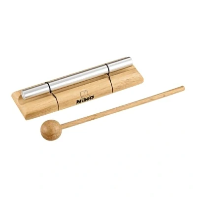Image of Nino Percussion Energy Chimes Instrument Medium with Beater Gift Idea for Children from 3 Years Wood and Aluminium, Natural (NINO579M)