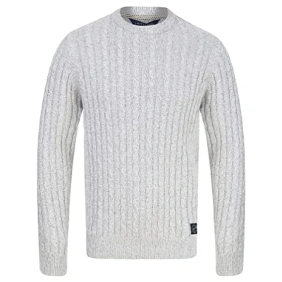 Image of Tokyo Laundry Men&#039;s &#039;Alonso&#039; Chunky Cable Knit Crew Neck Jumper…