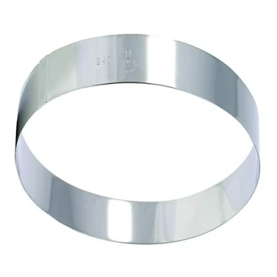 Image of Matfer Bourgeat 371201 Flan Ring, Silver