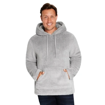 Image of CityComfort Mens Hoodies Super Soft Fluffy Hoodie Pullover for Men and Teenagers M 3XL Fleece Lounge Wear Gifts Him (Grey, 3XL)