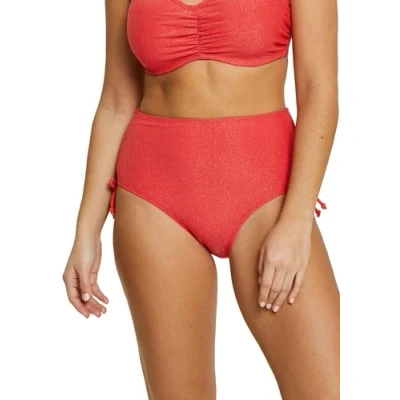 Image of SANS COMPLEXE Women&#039;s Bask in Bliss Swimsuit, High Waisted Panties, Rouge Poppy, 50 52