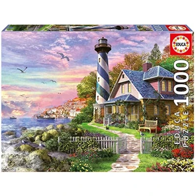 Image of Educa 17740 1000 Lighthouse in Rock Bay