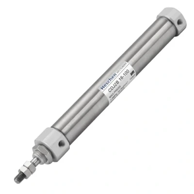 Image of Heschen Pneumatic slim Air Cylinder CDJ2B 16 100 M5 port 16mm Bore 100mm Stroke