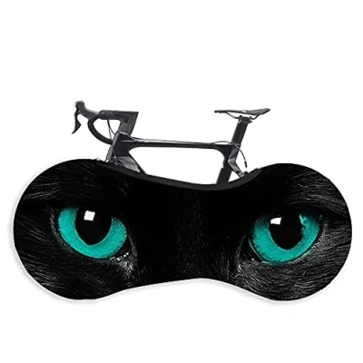 Image of LAD Bike Wheel Cover,Washable Elastic Cover Anti Scratch Gear Tire Package,Fit All Bicycles, Keeps Floors and Walls Dirt Free (Eye)