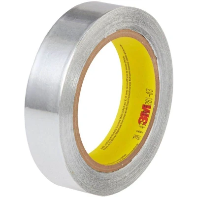 Image of 3M Aluminium Foil Tape 431, Silver, 12 mm x 55 m, 0.09