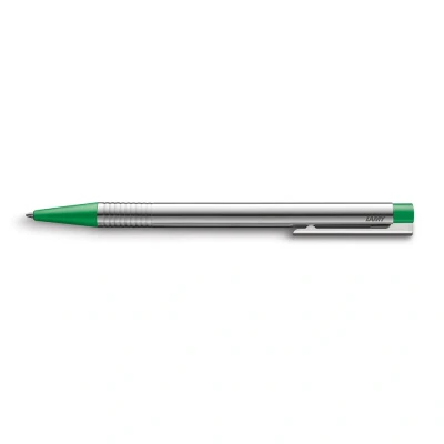 Image of Lamy logo matt green Ballpoint Pen in an elegant &amp; robust stainless steel case line width M including large capacity refill 16