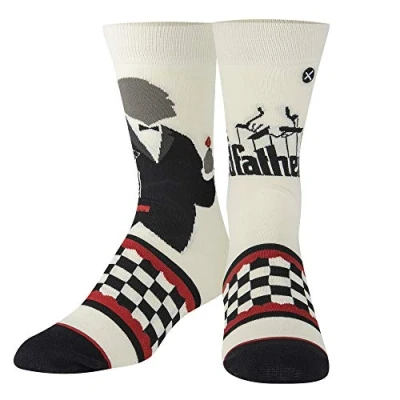 Image of Odd Sox, Movies, The Godfather, Novelty Crew Socks, Coppola Cool Fun 80s, Vito Corleone, Large