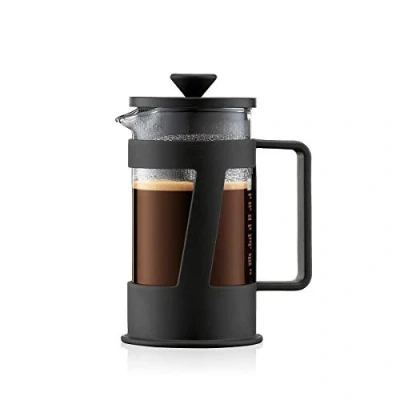 Image of BODUM Crema 3 Cup French Press Coffee Maker, Black, 0.35 l, 12 oz