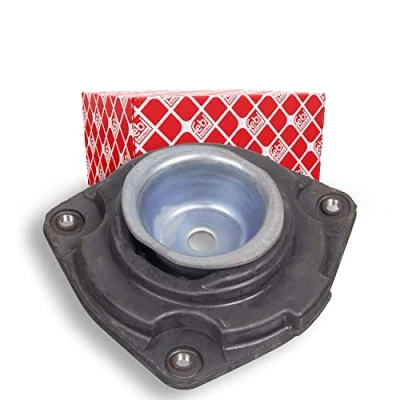 Image of 543209U00A, 543209U01A Top strut mount FEBI BILSTEIN 102535 Front Axle Right without ball bearing Elastomer NISSAN: Note I