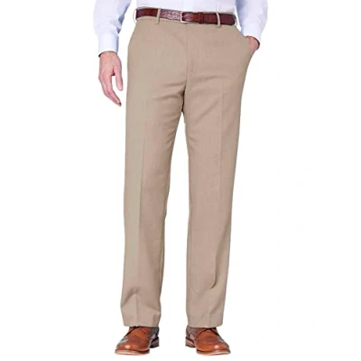 Image of Farah Mens Flex Trouser Pants with Self Adjusting Waistband Biscuit