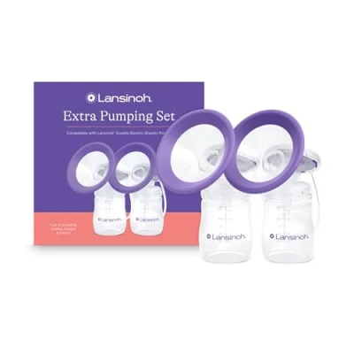 Image of Lansinoh Extra Breast Pumping Set