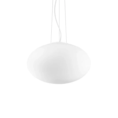 Image of Candy 1 Light Medium Globe Ceiling Pendant White, E27