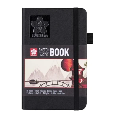 Image of Sakura Sketch Notebook 80 Creme Sheets, White Pages, 9 X 14 cm