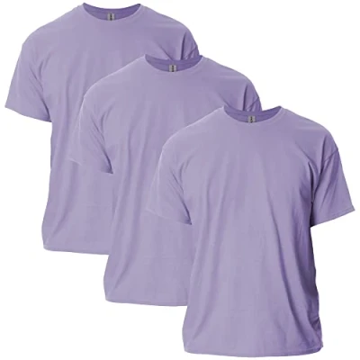 Image of Gildan Men&#039;s Ultra Cotton T Shirt, Style G2000, Multipack, Orchid (3 Pack), 3XL (Pack of 3)