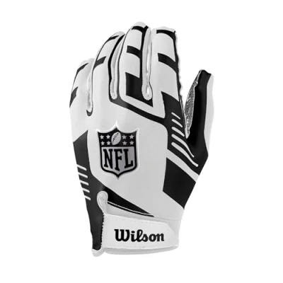 Image of Wilson American Football Receiver Gloves, NFL Stretch Fit Glove