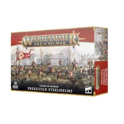 Image of Games Workshop Cities Of Sigmar: Freeguild Steelhelms, Silver, Steel, Gold
