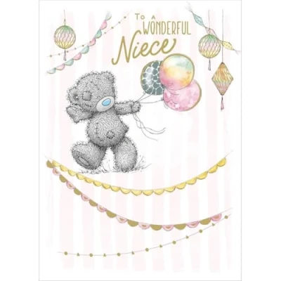 Image of Me To You A Wonderful Niece Birthday Card Tatty Teddy