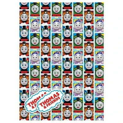 Image of Official Thomas The Tank Engine Luxury 2 Sheet Tag Wrapping Paper,