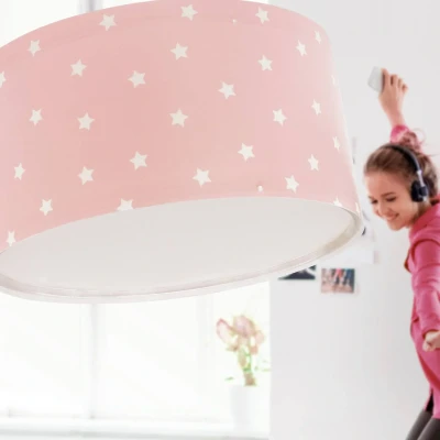 Image of Ceiling Light Star Stars Pink