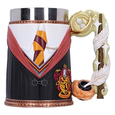 Image of Nemesis Now Harry Potter Hermione Collectible Tankard 15.5cm, Resin, Officially Licensed Merchandise, Beer Mug, Cast in The Finest Expertly Hand Painted, Removable Insert