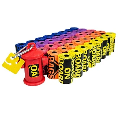 Image of Bags On Board Dog Poop Strong, Leak Proof Waste 9 x14 Inches, 600 Assorted Color