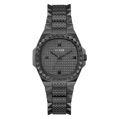 Image of Guess Men&#039;s Quartz Analog Watch with Stainless Steel Strap GW0601L2, Black/White, Bracelet