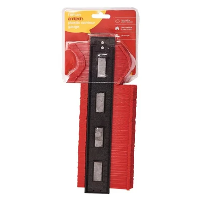 Image of Amtech P3215 Magnetic Contour Gauge, Durable Non Marking Measures, Ideal for DIY, Construction, and Carpentry, 26cm Length