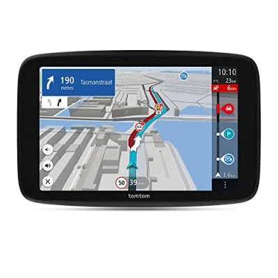 Image of TomTom Truck Sat Nav GO Expert Plus (6 Inch HD Screen, Large Vehicle Routing and POIs, Traffic included, World Maps, Live Restriction Warnings, Quick Updates Via WiFi, USB C) NEW SOFTWARE