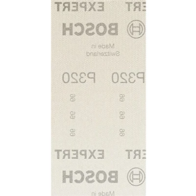 Image of Bosch Professional 50x Expert M480 Sanding Net (for Hardwood, Paint on wood, 93x186 mm, Grit 320, Accessories Orbital Sander)