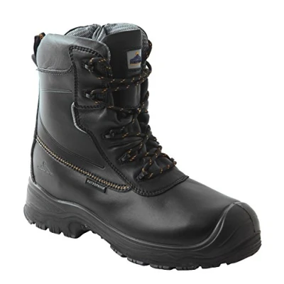 Image of Portwest Compositelite Traction 7 inch (18cm) Safety Boot S3 HRO CI WR, Size: 39, Colour: Black, FD02BKR39