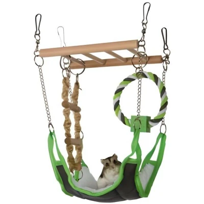 Image of Trixie Suspension Bridge with Hammock for Mice, Hamsters etc. (6298)