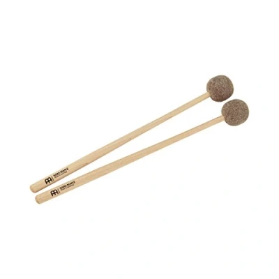 Image of Meinl Percussion Mallets Medium Hard Beater for Instruments Large Felt Head Length 12.5 Inches Maple, Natural (MPM1)