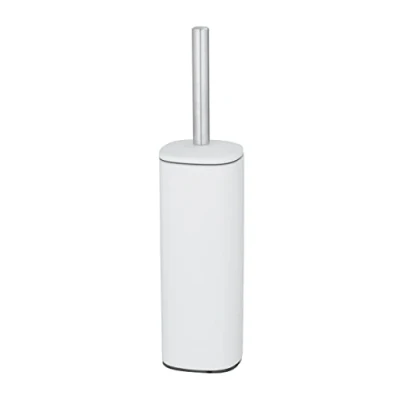 Image of WENKO Alassio Toilet Brush White Stainless Steel