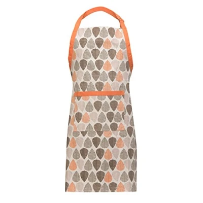 Image of Premier Housewares Leaf Cotton Aprons For Women 100% Cooking Adjustable Strap Kitchen Baking Apron 87hx69w