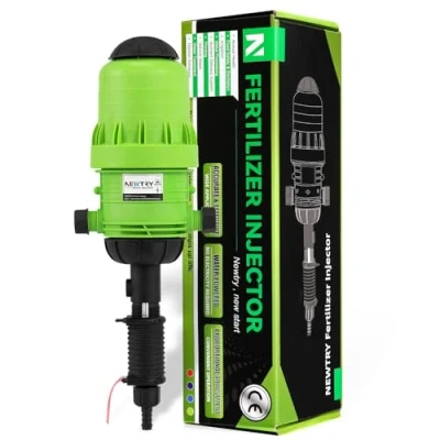 Image of NEWTRY Water Powered Flow Dosing Pump Hydraulic Chemical Fertilizer Injector Proportioning Dispenser Liquid Diluent Doser Proportioner for Drip Irrigation Mixer Hose Livestock Farm (0.4% 4%)