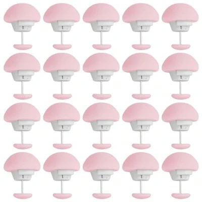 Image of 20pcs White Duvet Clips for Comforter Inside, Pins Set Keeps from Shifting, Cover Quilt, Decoration (Pink)