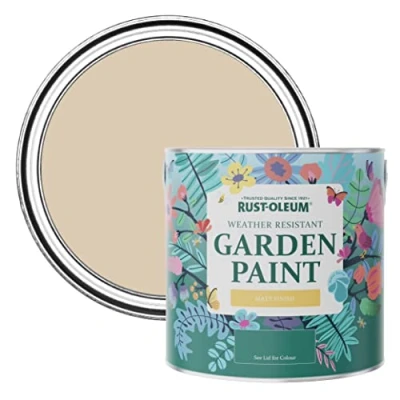 Image of Rust Oleum Beige Mould Resistant Garden Paint In Matt Finish Warm Clay 2.5L