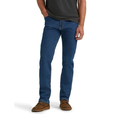 Image of Wrangler Authentics Men&#039;s Regular Fit Comfort Flex Waist Jean, Blue, 38W x 30L