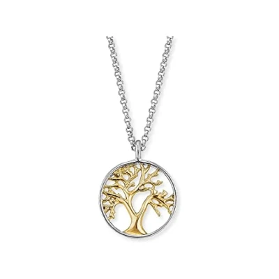 Image of Angel Whisperer Women&#039;s ERN LILTREE BG Necklace with pendant, Silber,