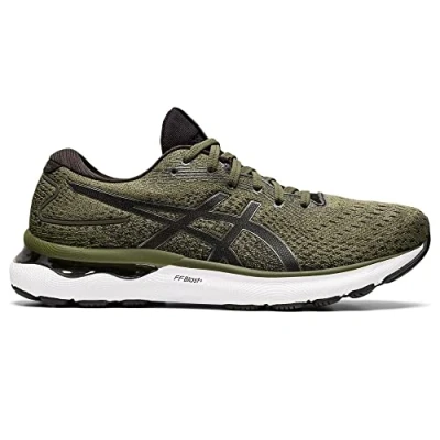 Image of Asics Gel Nimbus 24 Mens Green Running Trainers Size UK 5