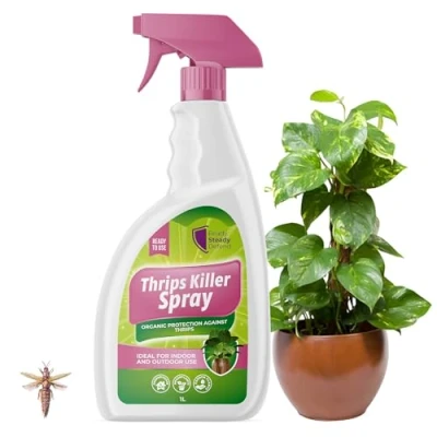 Image of Thrips Killer Spray 1L Effective Insecticidal Soap Bug for Home &amp; Houseplants Plant Protection Solution Indoor Outdoor Use Natural Formula Healthy Plants