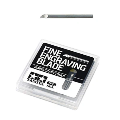 Image of TAMIYA 300074135 Engraving Blade 0.1 mm / 2 Shaft/Length 25